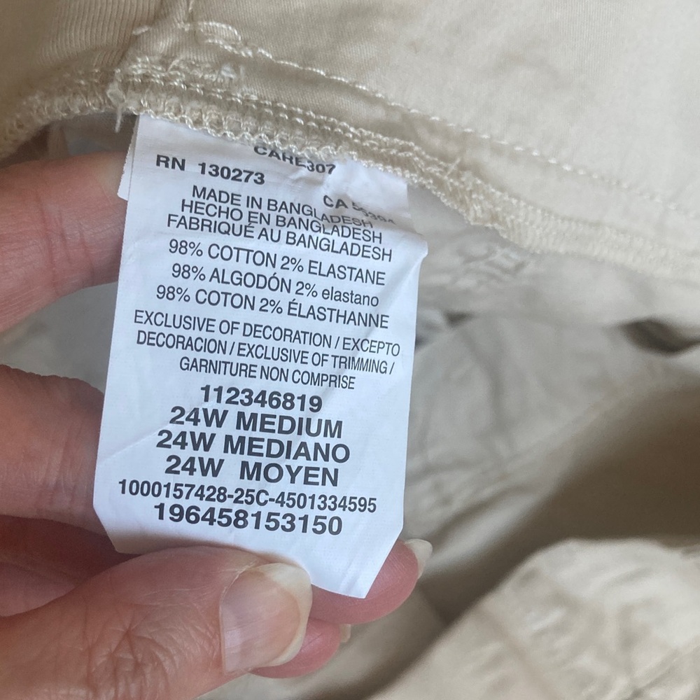 Lee Bermuda short mid rise soft, flex comfort waistband griege tan 24W - Picture 16 of 16